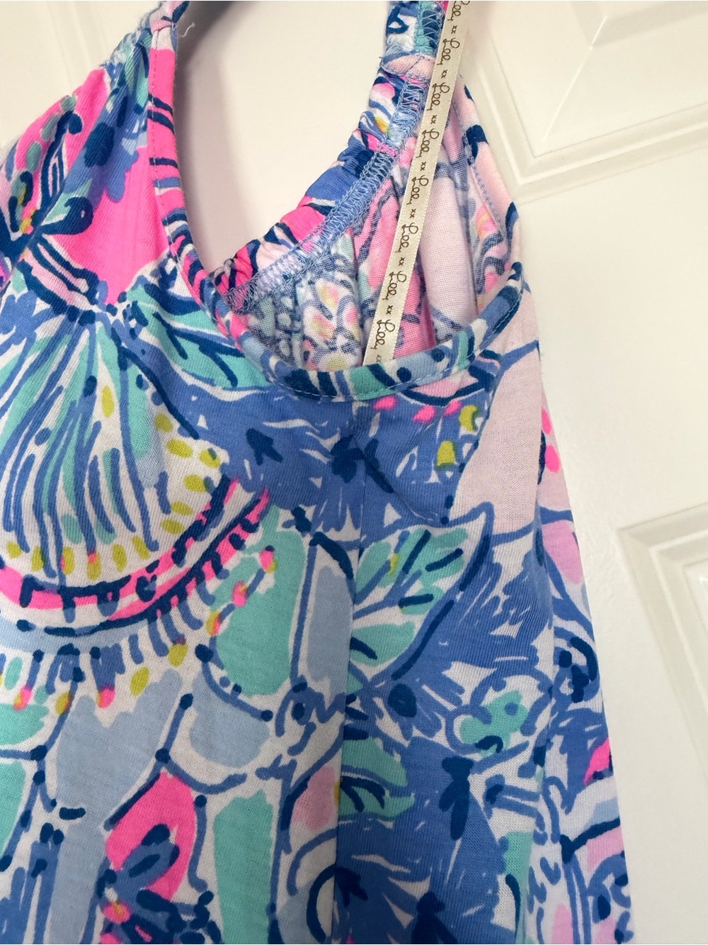 Lilly Pulitzer Loro swing dress size S Got your back pop up print - Picture 4 of 12